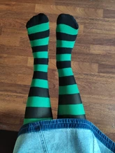 Medias de disfraz para mujer, medias de elfo de Navidad, abeja, a rayas, coloridas