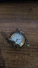 Accesorio de reloj de bolsillo de bronce antiguo para hombre y mujer, cadena fina con colgante, collar, regalo, zegarek kieszonkowy, 9 3/4