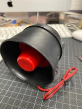 Sirena de sonido de seguridad para exteriores, altavoz metálico de gran volumen con 1/6 tonos, CC de 12V, alarma de incendios para seguridad de vehículos