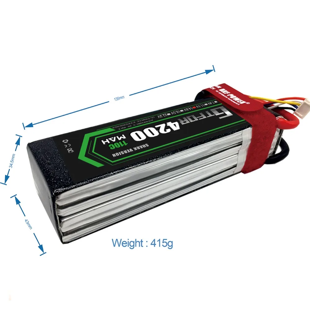 GTFDR мощность RC Дрон lipo батарея 14,8 в 4200 мАч 110C-220C 4S для RC Самолет verticraft автомобильный сотовый Акку 4S rc li-poly batteria
