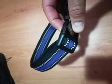 Dog-Personalized-Collar Cloth Reflective Metal Diving Collars Black Buckle Large Medium