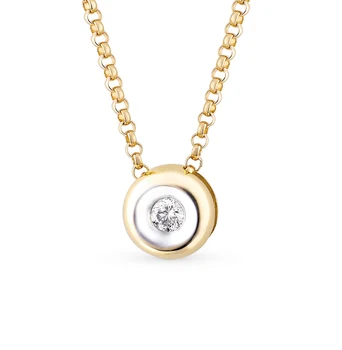 

Gold pendant with diamonds sunlight sample 585