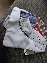 100% de bebé de algodón orgánico de baberos Bandana bebé Baberos alimentación Baberos para babeando y dentición suave y absorbente babero Unisex bebé Baberos