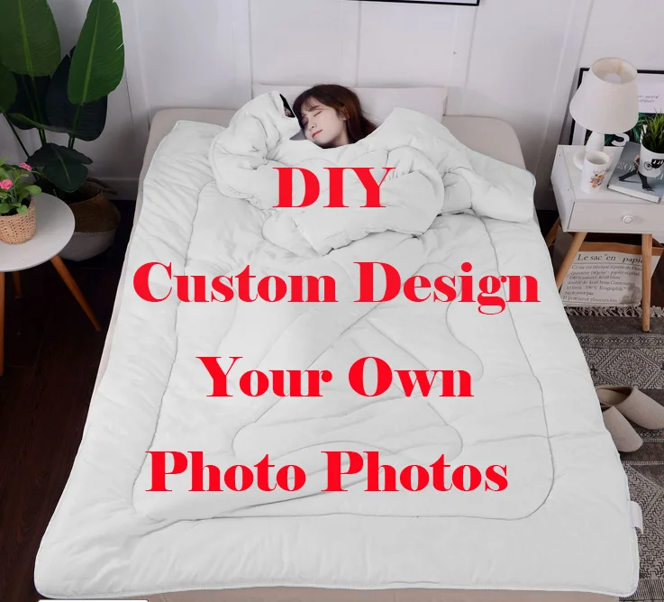Забавное DIY «ленивое» одеяло для детей и взрослых с 3D принтом из мягкой кожи DIY пользовательские аниме мультфильм Harajuku удобно согреться с рукавами Зима