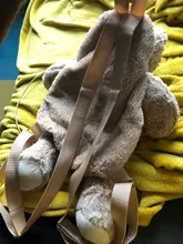 Mochila De felpa para mujer, nueva mochila de muñecos, bolsa informal con personalidad de oso de dibujos animados, B2305