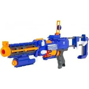 Автомат Zecong Toys &quotBlazeStorm&quot с мягкими пулями на батарейках + лазер - 7056 | Игрушки и