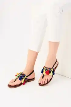 

Pearl Genuine Leather Black Women 'S Sandals 120130002416