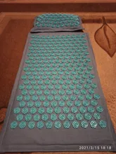 Colchoneta de Yoga de lino natural con diseño de palma de coco, colchoneta deportiva con bolsa, estera de acupresión con puntas de loto