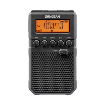 

Sangean dt-800 black digital radio pocket am fm with rds lcd screen rechargeable battery