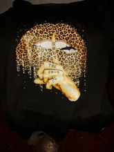 Shirt Lips Tees Base Women Tops Funny Leopard Summer Fashion O-Neckblack ZOGANKIN