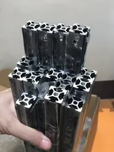 Arbitrary Cutting 1000mm 2020 Black Aluminum Extrusion Profile,Black Color.