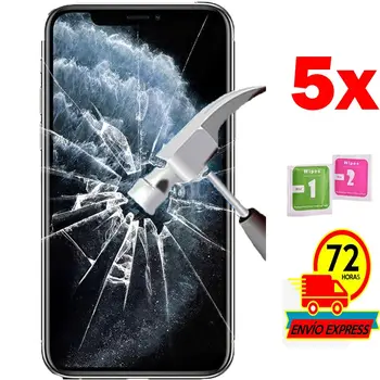 5x プロテクター強化ガラスバック apple の iphone 5 SE (Generico 、ないフル参照情報) ワイプ