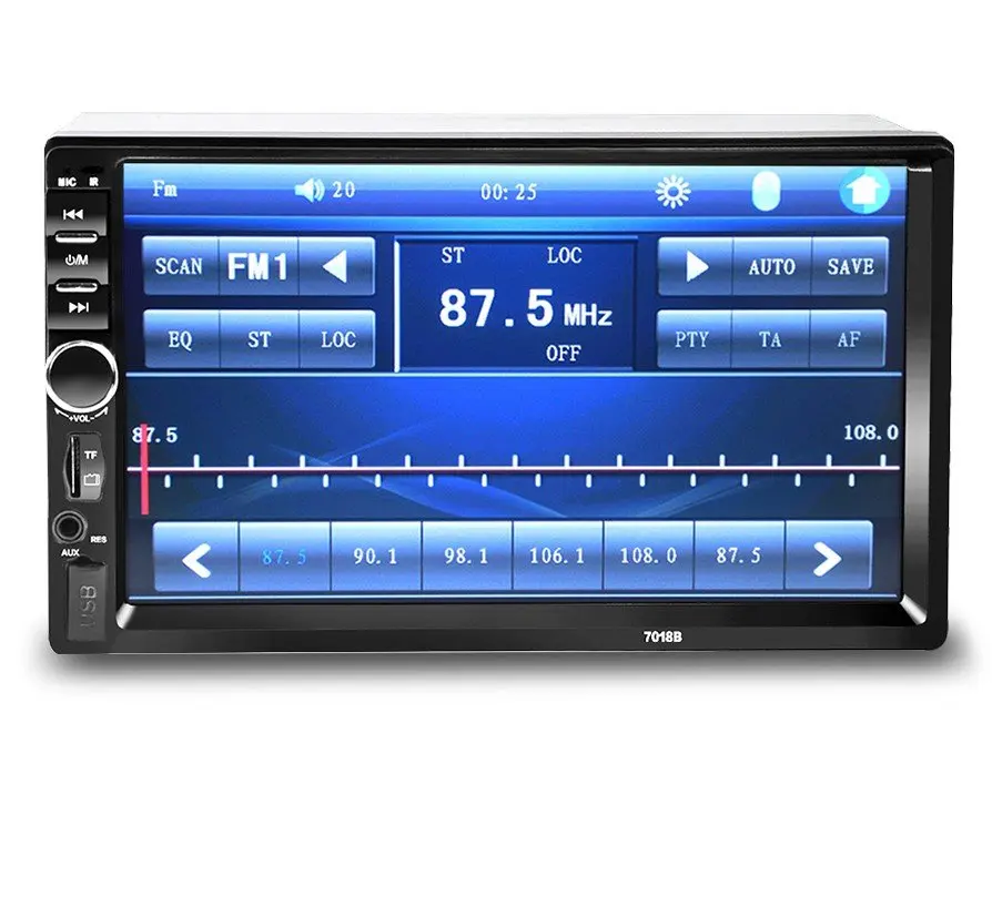 Автомагнитола 2 DIN MyLatso 7018B 7" HD Авторадио мультимедийный плеер сенсорный экран Авто аудио стерео MP5 Bluetooth USB TF FM
