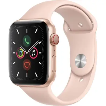 

Apple Watch Serials 5 Cellphone 44mm gold aluminium Case with bracelet sporty pink-M/L