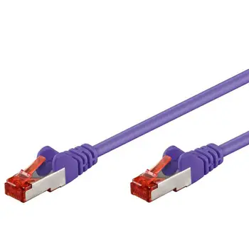 

Network cable Patch in CCA shielded Cat. 6 purple F/UTP 3 m Bulk