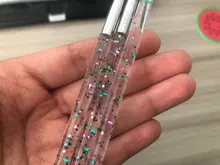 3 unids/set/7/9/11mm lentejuelas arte de uñas acrílico francés pintura cepillo flor diseño rayas líneas de DIY de dibujo pluma herramienta de la manicura