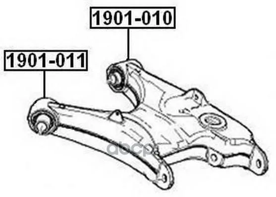 Hob Lower Arm-Back Rights/Lion | 5-Serie E39 1995-2003 ASVA art. 1901011
