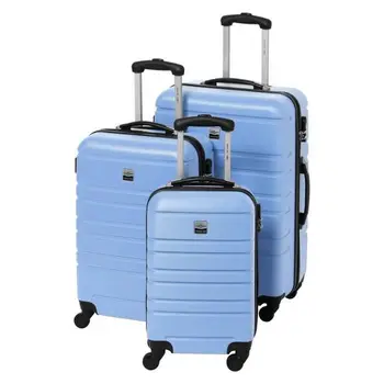 

FRANCE BAG Set of 3 suitcases rigid ABS 4 wheels 55-65-70cm lavender