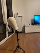 Alileader-soporte para pelucas, trípode para peluca con cabeza de bloque de lienzo, ajustable, kit para hacer peluca, TPins, regalo, 125Cm/60Cm