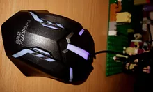 S1 USB Wired Gaming Mouse 7 Colors LED Backlight Ergonomics Gamer Mouse Flank Cable Optical