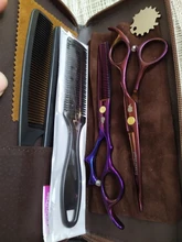 Juego profesional de tijeras para peluquería, accesorios para corte de pelo, para peluquero de alta calidad de salón, opción multicolor de 6 pulgadas