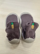 Zapatos de calcetín antideslizantes para bebé, zapatos de suela de goma suave, calcetín para bebé, botines para bebé