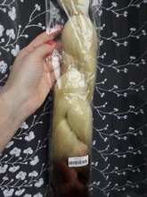 Pelo trenzado sintético 100g 24 pulgadas Single Color degradado verde amarillo Rosa rubia trenza extensión de pelo giro Jumbo MUMUPI