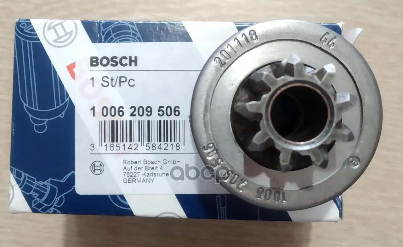 Бендикс Стартера Vw/Mercedes/Opel/Saab/Volvo/Fiat/Ford/Citroen Bosch арт. 1006209506