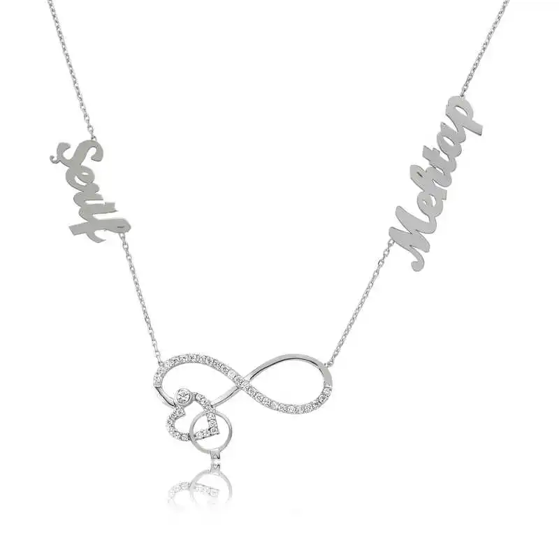 

Armagano 100% 925 Sterling Silver Is Heart Infinity Ladies Necklace Quality and Original Women Amulets