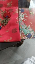 Sobre rojo chino de bettrothal, bolsa de regalo, bolsillo de dinero Floral exquisito, bolsas de borlas de boda con brocado de alta calidad, paño de nudo
