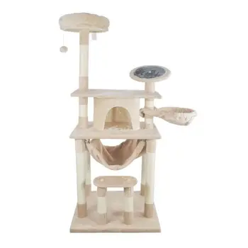 

HAIRS AND FEATHERS cat Tree Figaro - Beige-90x55x145 cm