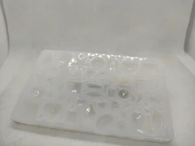 DIY espejo joyería cristal molde de resina epoxy amor geometría Luna variedad piedra preciosa colgante molde