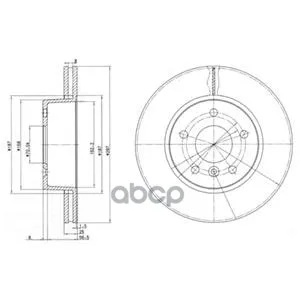 Диск Тормозной Land Rover Range Rover Ii Delphi арт. BG2860