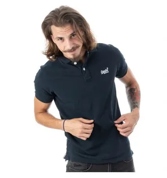 

SUPERDRY CLASSIC PIQUE S/S POLE Navy blue men