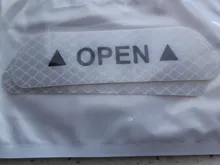 4 unids/set coche abierto Reflectante cinta de advertencia en Reflectante abierto cuenta bicicleta accesorios puerta Exterior calcomanía Reflectante de automóvil