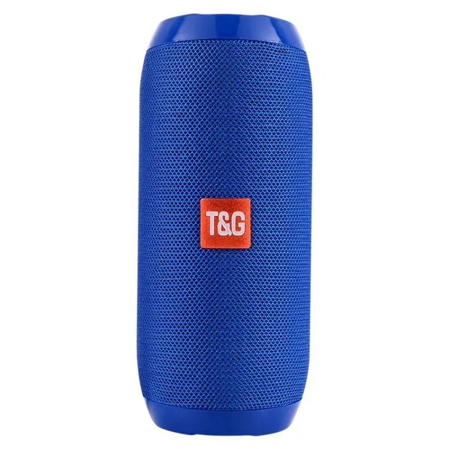 Blue TG117 открытый Bluetooth динамик портативный водонепроницаемый бас беспроводной громкий динамик мини Колонка коробка сабвуфер Поддержка TF карты - Color: Blue