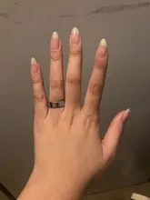 Anillos de acero inoxidable para mujer y hombre, joyería de boda, color negro, ancho de 6mm