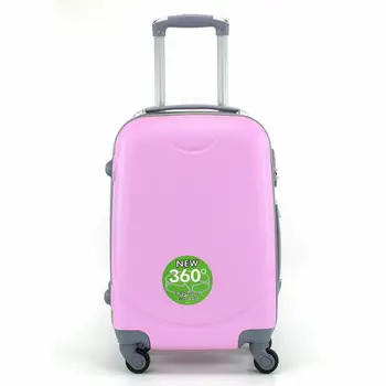 

SMALL SUITCASE HAND LUGGAGE CABIN RIGID 4 WHEELS 360 ° PINK