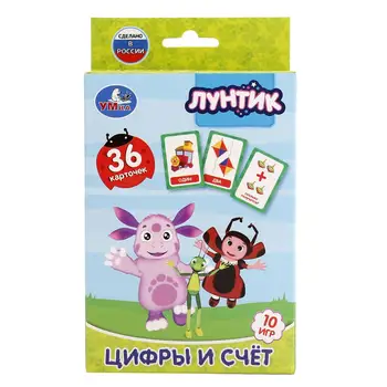 

Cards developing "Luntik. Figures and account "36 cards Umka 4690590125175