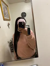 Missanna-pelucas de cabello humano liso con encaje Frontal Peluca de encaje Frontal de 13x6 pulgadas con cierre de encaje recto brasileño, 30, 32 pulgadas