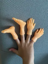 Simulación de cinco dedos abiertos, palmeras y dedos, juego de juguetes alrededor de la mano pequeña modelo de pie, juguetes para Halloween, novedad