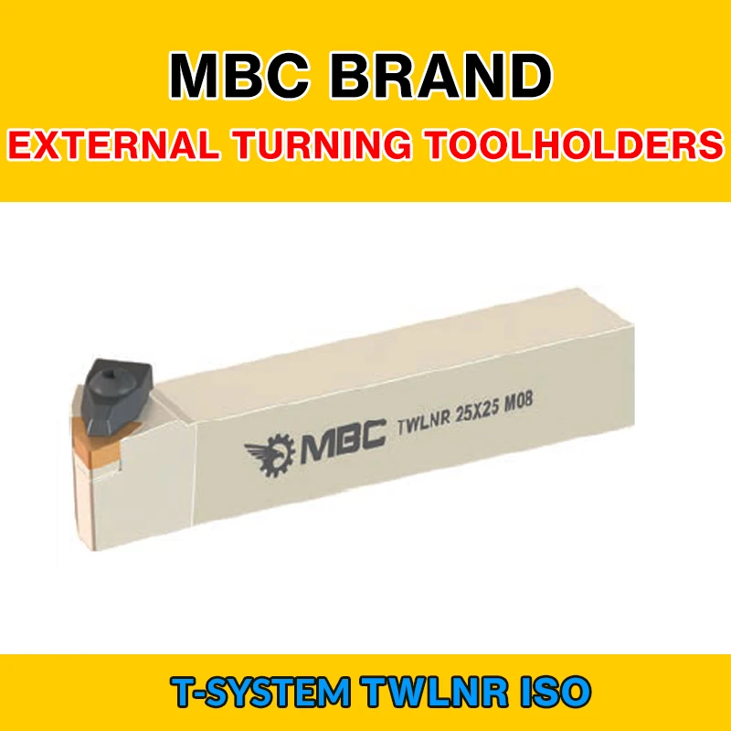 TWLNR 005 ISO T-SYSTEM EXTERNAL TURNING TOOLHOLDERS LEFT/RIGHT TWLNR 25X25 M08