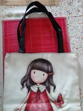 Bolso de diseñador para mujer, bolsa de hombro de lona duradera de alta calidad con estampado de dibujos animados, bolso escolar para chicas