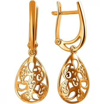 

Esthete earrings made of silver with gilding