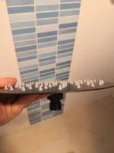 Shower-Head Square Wall Bathroom Stainless-Steel Rainfall Ceiling Black Ultrathin 2-Mm