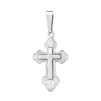 

Aquamarine Orthodox cross without inserts, 925 sterling silver