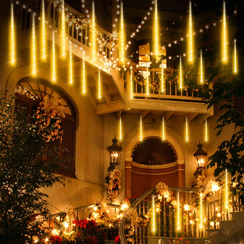 Outdoor LED Meteor Shower Rain String Lights Waterproof Christma light decoration For Garden Street Patio Xmas Tree