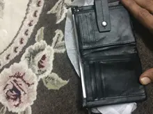 Billetera de cuero genuino para hombre con grabado, cartera masculina de cuero vacuno 100% auténtico, monedero pequeño, portatarjetas, estilo portafolio para hombre