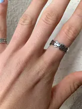 Plata de Ley 925 auténtica dedo Anillos para las mujeres amarillo sonrisa cara delicado de moda joyería gran ajustable Anillos antiguos Anillos