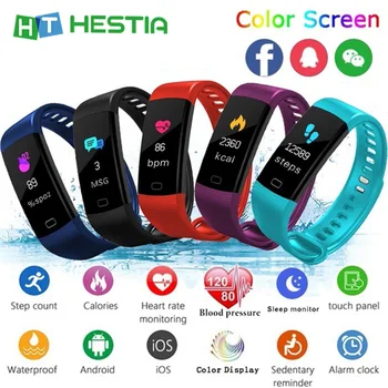 

Fitness Bracelet Waterproof with Measurement of Pressure Smart Band Watch Bracelet Fitness Tracke Heart Rate Monitor Wristband